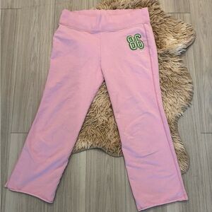 PERFECT CONDITION PINK VS Soft Cotton Yoga Y2K Flare Capris